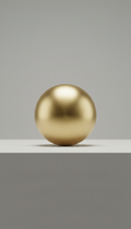 Satin Gold Ball Marker With Etched Detail